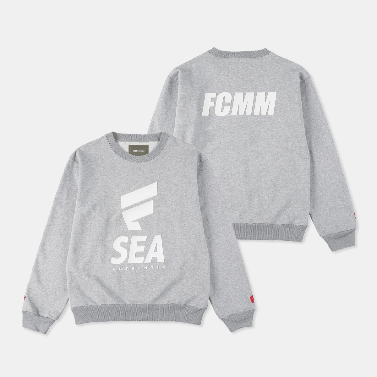 FCMM x WIND AND SEA Sweat shrit - MELANGE GREY