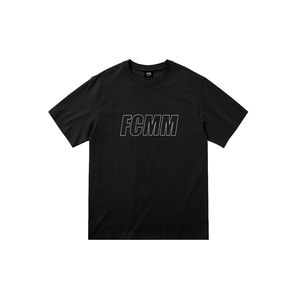 리니어 로고 티셔츠 - 블랙
