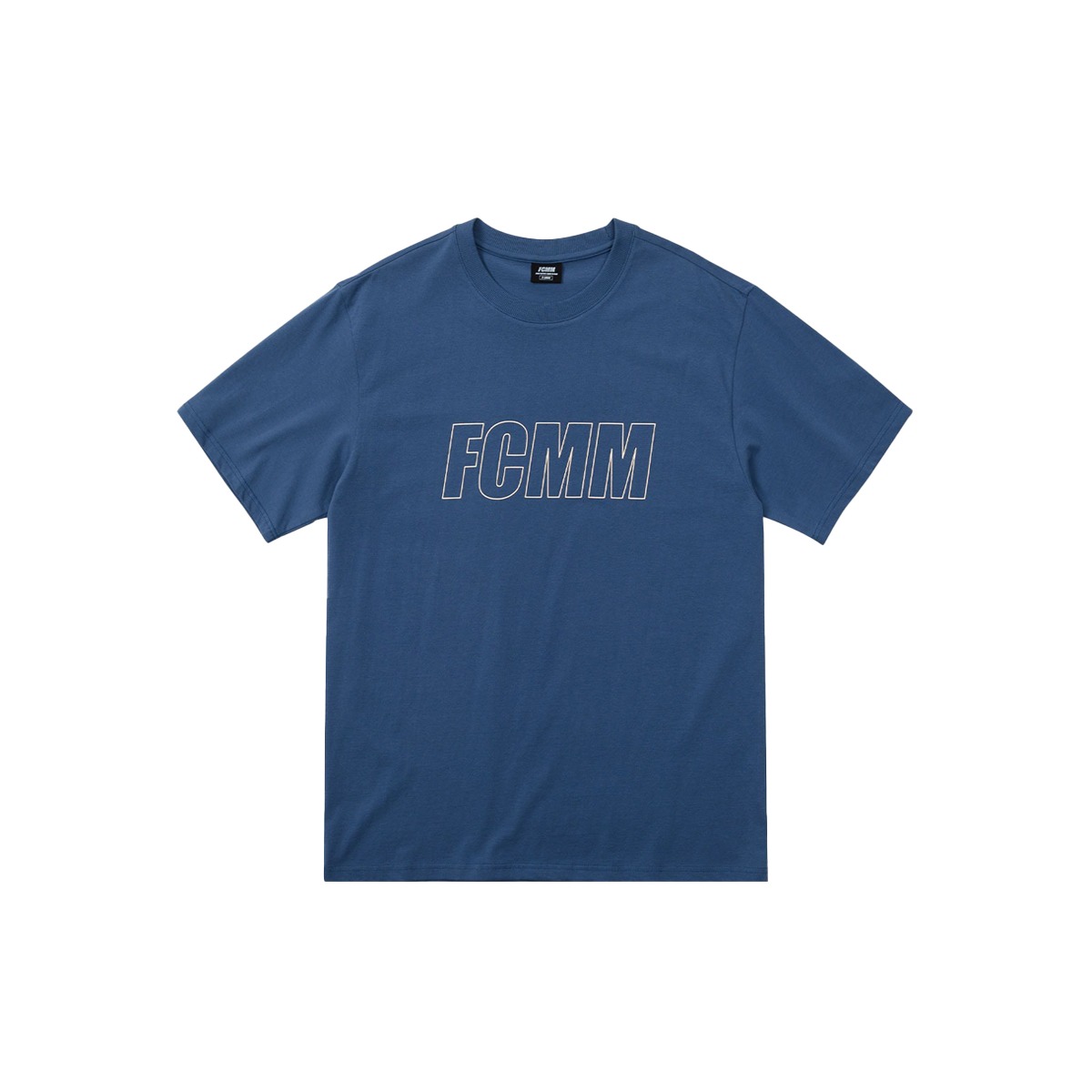 리니어 로고 티셔츠 - 라피스 블루