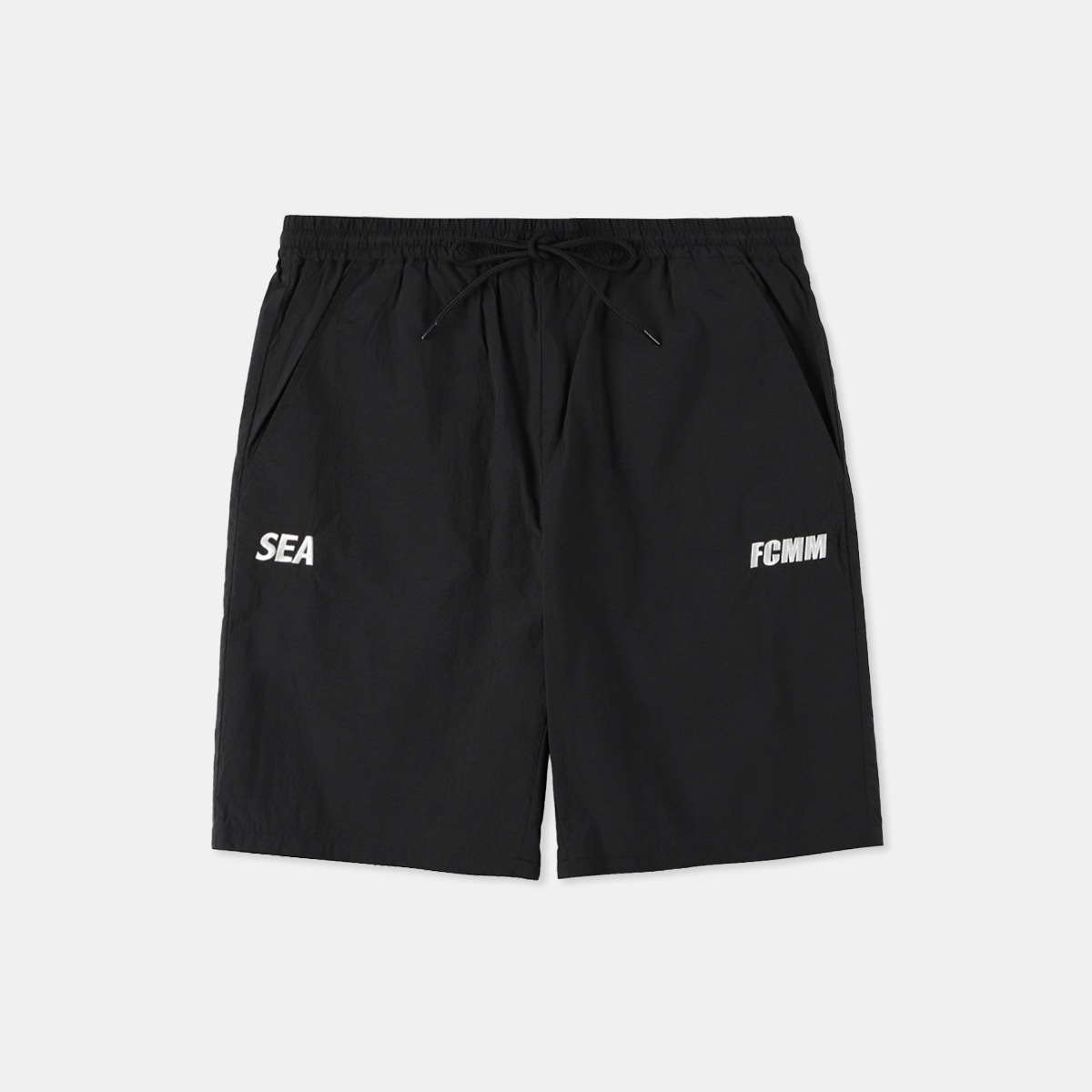 FCMM x WIND AND SEA Woven Half Pants - BLACK