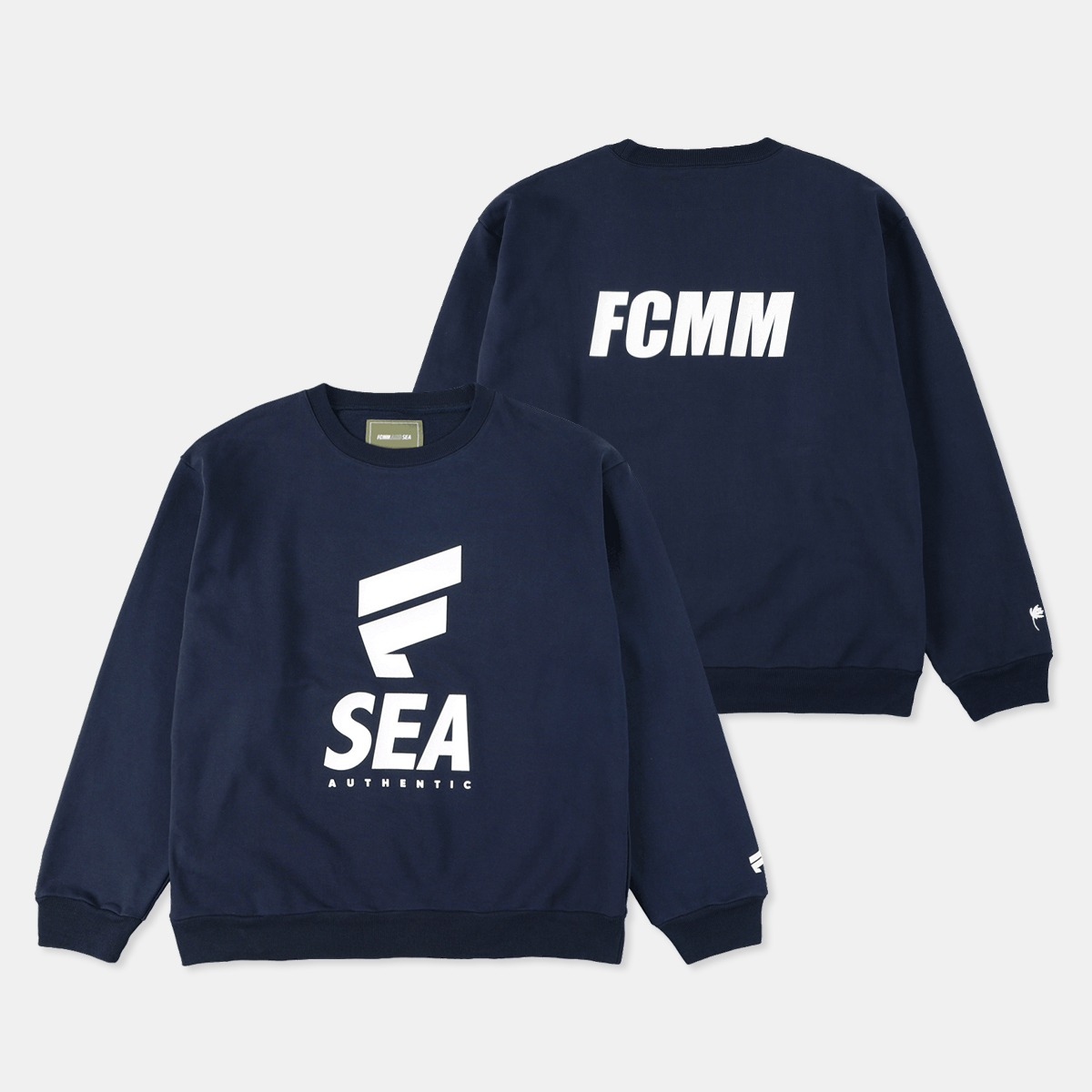 FCMM x WIND AND SEA Sweat shrit - NAVY