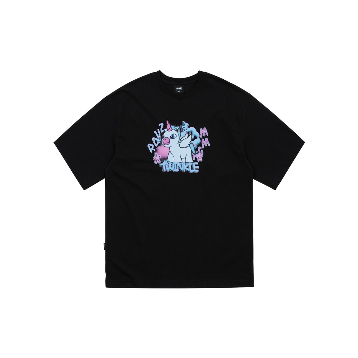 FCMMXRDVZ 유니콘 티셔츠 - 블랙