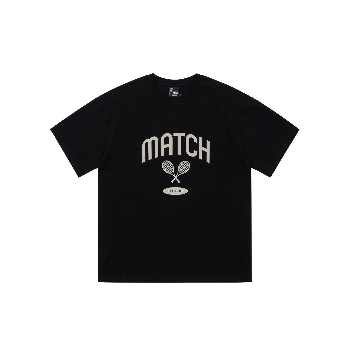 테니스 매치 티셔츠 - 블랙